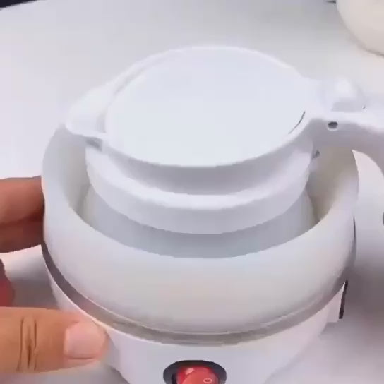 Majestic Chef Foldable And Portable Teapot Water Heater Electric Kettle For Travel And Home Tea Pot Water Kettle Silica Gel Fast Water Boiling 600 Ml